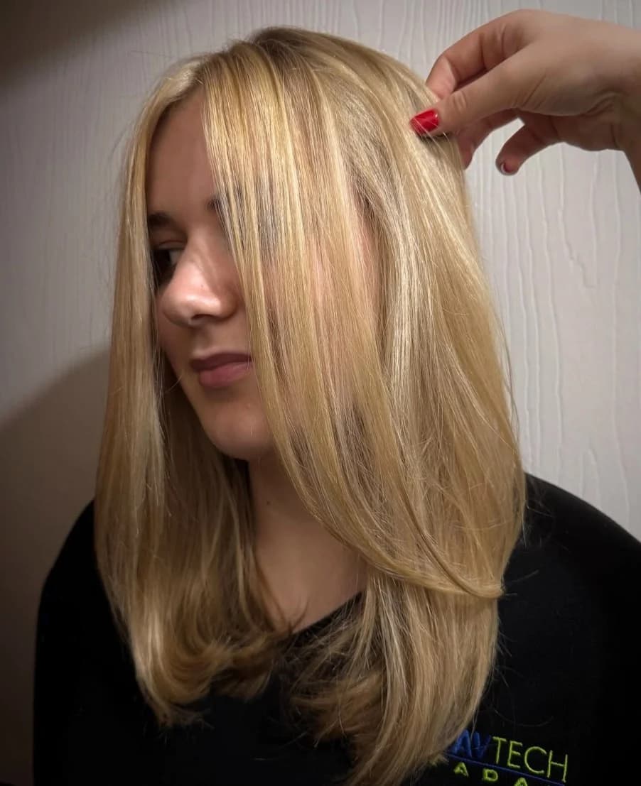 Styled haircut and smooth finish from a home visit hairdresser in Berkshire